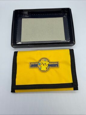 Pokemon Yellow and Black Pikachu Trifold Wallet